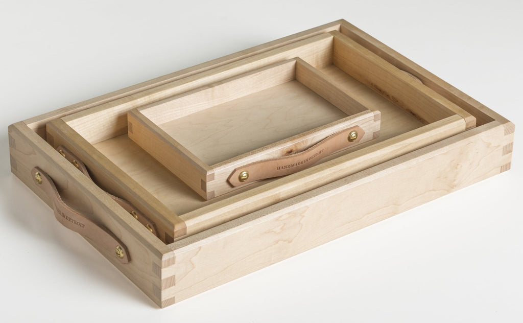Maple Serving Trays by Hunt & Noyer