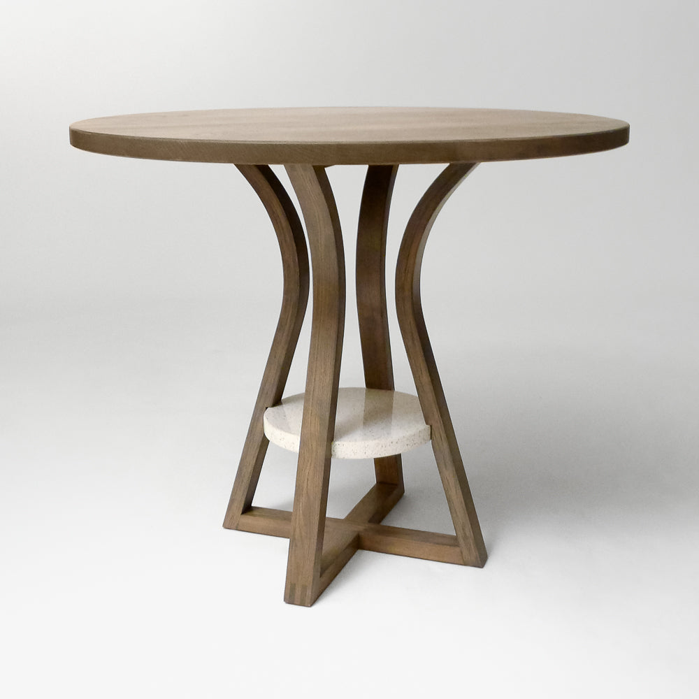 Aster midcentury modern grey ash Dining Table handcrafted by Hunt & Noyer in Michigan